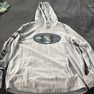 Under Armour Light Blue  Hoodie with Logo